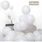 100 Pack White Balloons Kit, 10 Inch, Natural Rubber Latex for Party Decor